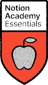 Notion Academy Essentials